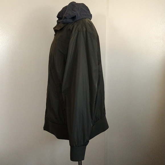 Torrid Anorak green bomber jacket hooded Windbreaker double zipper size 2 /2X - Picture 6 of 14